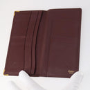 CARTIER Wallet Leather 8Set Bordeaux Black Auth bs29379-9