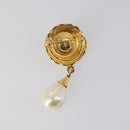 SAINT LAURENT Necklace Brooch metal 2Set Gold Auth bs29380-7