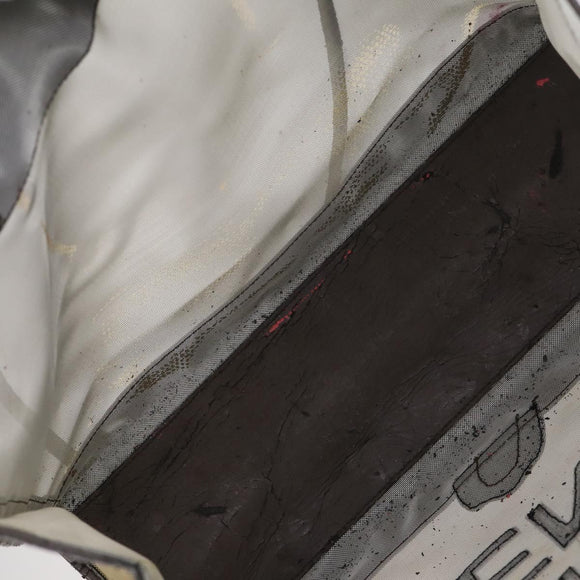 FENDI Zucchino Hand Bag Canvas PVC 7Set Brown Black Auth bs29383