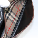 Burberrys Nova Check Shoulder Bag Canvas Beige Gold Auth bs29388-20