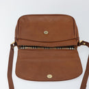 Burberrys Shoulder Bag Leather Gold Brown Auth bs29390-9