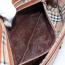 Burberrys Shoulder Bag Leather Gold Brown Auth bs29390-12