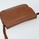 Burberrys Shoulder Bag Leather Gold Brown Auth bs29390-6