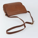 Burberrys Shoulder Bag Leather Gold Brown Auth bs29390-7