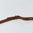 Burberrys Shoulder Bag Leather Gold Brown Auth bs29390-14