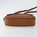 Burberrys Shoulder Bag Leather Gold Brown Auth bs29390-5