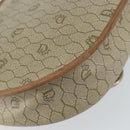Christian Dior Honeycomb Canvas Shoulder Bag PVC Beige Gold Auth bs29391-13
