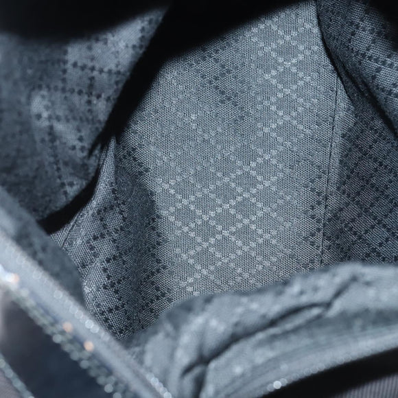 GUCCI Bamboo Jackie Shoulder Bag Nylon 6Set Black Auth bs29393