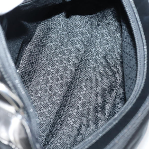 GUCCI Bamboo Jackie Shoulder Bag Nylon 6Set Black Auth bs29393