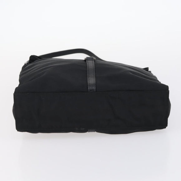 GUCCI Bamboo Jackie Shoulder Bag Nylon 6Set Black Auth bs29393