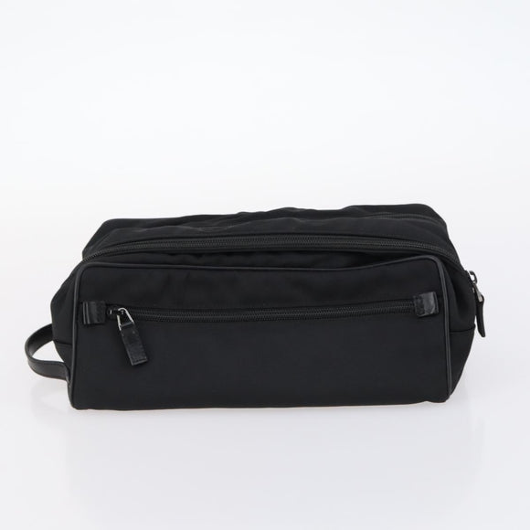 GUCCI Bamboo Jackie Shoulder Bag Nylon 6Set Black Auth bs29393