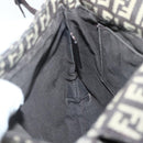 FENDI Zucchino Canvas Shoulder Bag Brown Auth bs29399-19