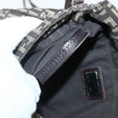 FENDI Zucchino Canvas Shoulder Bag Brown Auth bs29399-21