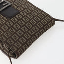FENDI Zucchino Canvas Shoulder Bag Brown Auth bs29399-6