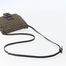 FENDI Zucchino Canvas Shoulder Bag Brown Auth bs29399-7