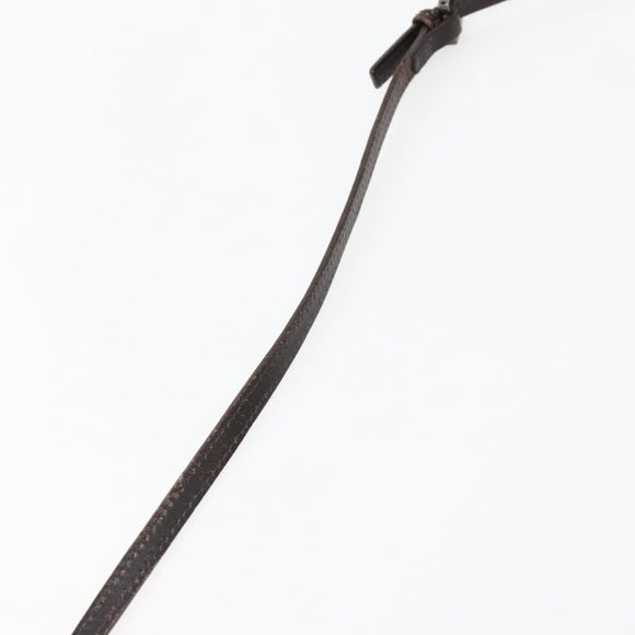 FENDI Zucchino Canvas Shoulder Bag Brown Auth bs29399