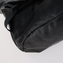 CHANEL Sports Shoulder Bag Coated Canvas Black Silver CC Auth bs29400-15