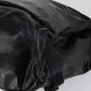 CHANEL Sports Shoulder Bag Coated Canvas Black Silver CC Auth bs29400-16