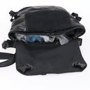 CHANEL Sports Shoulder Bag Coated Canvas Black Silver CC Auth bs29400-10