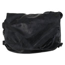 CHANEL Sports Shoulder Bag Coated Canvas Black Silver CC Auth bs29400-13