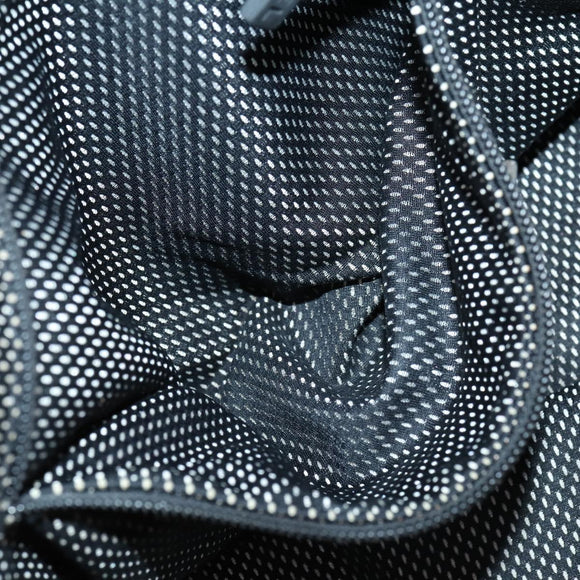 CHANEL Sports Shoulder Bag Coated Canvas Black Silver CC Auth bs29400