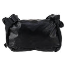 CHANEL Sports Shoulder Bag Coated Canvas Black Silver CC Auth bs29400-2