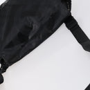 CHANEL Sports Shoulder Bag Coated Canvas Black Silver CC Auth bs29400-6