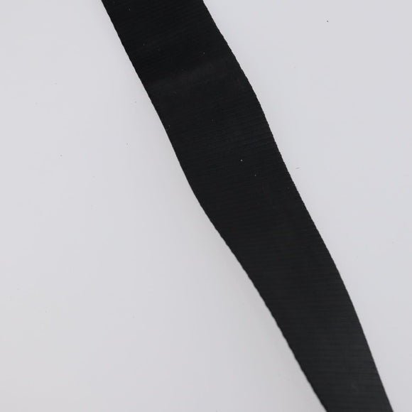 CHANEL Sports Shoulder Bag Coated Canvas Black Silver CC Auth bs29400