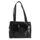 CHANEL Tote Bag Patent leather Black CC Auth bs29402-1