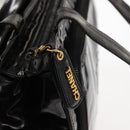 CHANEL Tote Bag Patent leather Black CC Auth bs29402-17