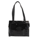 CHANEL Tote Bag Patent leather Black CC Auth bs29402-13