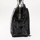 CHANEL Tote Bag Patent leather Black CC Auth bs29402-4