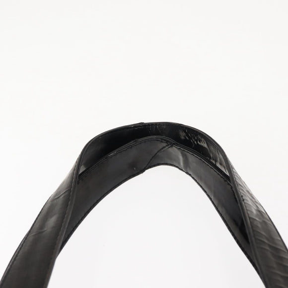 CHANEL Tote Bag Patent leather Black CC Auth bs29402