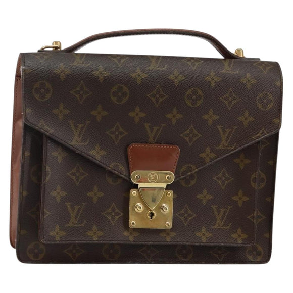 LOUIS VUITTON Monogram Monceau 28 Hand Bag M51185 LV Auth bs29406