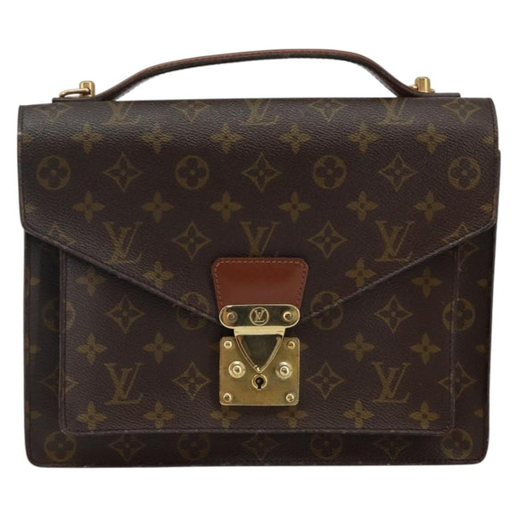 LOUIS VUITTON Monogram Monceau 28 Hand Bag M51185 LV Auth bs29406