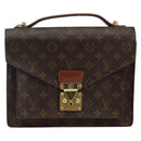 LOUIS VUITTON Monogram Monceau 28 Hand Bag M51185 LV Auth bs29406-13