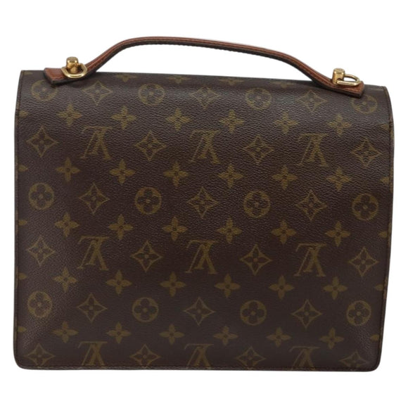 LOUIS VUITTON Monogram Monceau 28 Hand Bag M51185 LV Auth bs29406