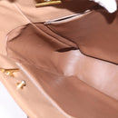 CHANEL Matelasse Chain Shoulder Bag Lamb Skin Beige Gold CC Auth bs29410-19