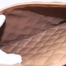 CHANEL Matelasse Chain Shoulder Bag Lamb Skin Beige Gold CC Auth bs29410-22