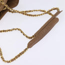 CHANEL Matelasse Chain Shoulder Bag Lamb Skin Beige Gold CC Auth bs29410-7