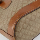 CELINE Macadam Canvas Tote Bag PVC Beige Gold Auth bs29412-14