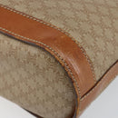 CELINE Macadam Canvas Tote Bag PVC Beige Gold Auth bs29412-15