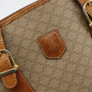 CELINE Macadam Canvas Tote Bag PVC Beige Gold Auth bs29412-18