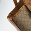 CELINE Macadam Canvas Tote Bag PVC Beige Gold Auth bs29412-10