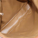 CELINE Macadam Canvas Tote Bag PVC Beige Gold Auth bs29412-11