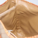 CELINE Macadam Canvas Tote Bag PVC Beige Gold Auth bs29412-20