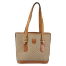 CELINE Macadam Canvas Tote Bag PVC Beige Gold Auth bs29412-13