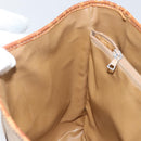 CELINE Macadam Canvas Tote Bag PVC Beige Gold Auth bs29412-21