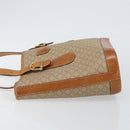 CELINE Macadam Canvas Tote Bag PVC Beige Gold Auth bs29412-4