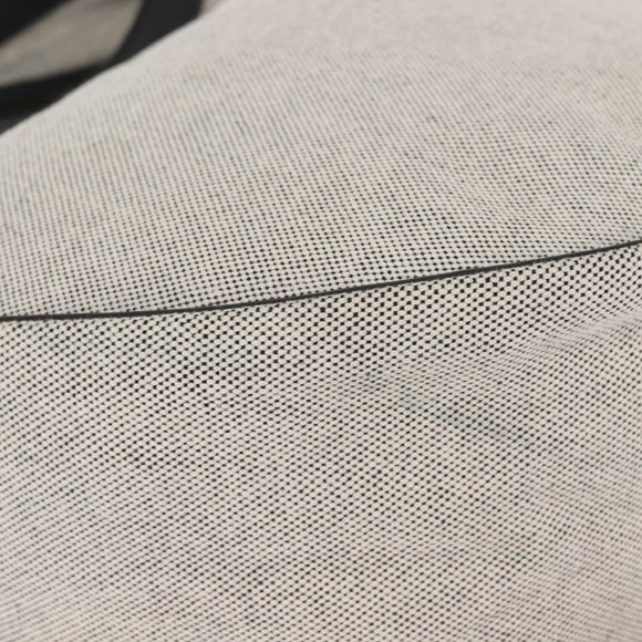 HERMES Sac Luco MM Umhängetasche Canvas Leder Grau Schwarz Silber Auth bs29413